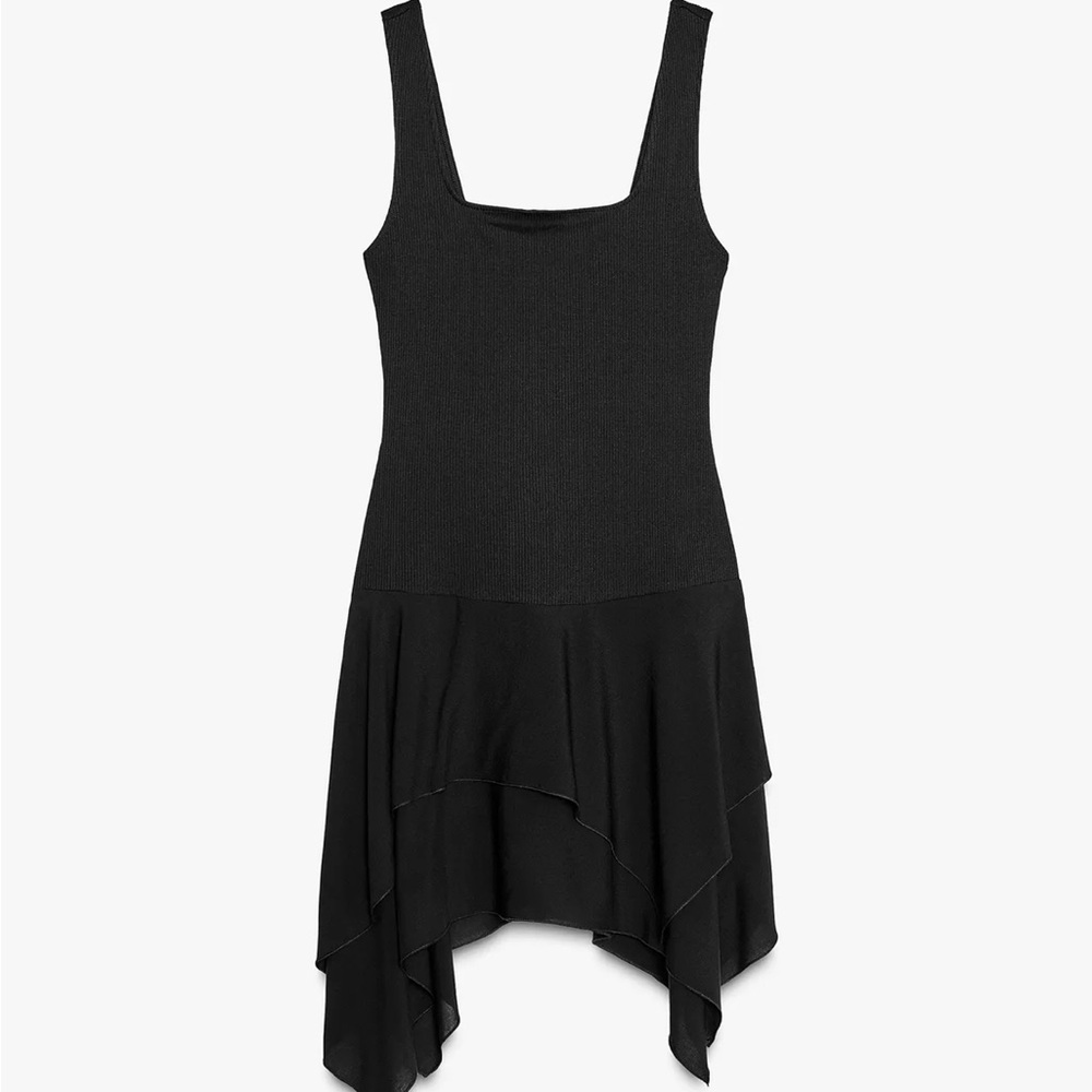 NWT ZARA LIMITED EDITION 2025 Combination Black Sleeveless Dress - Small - S NEW